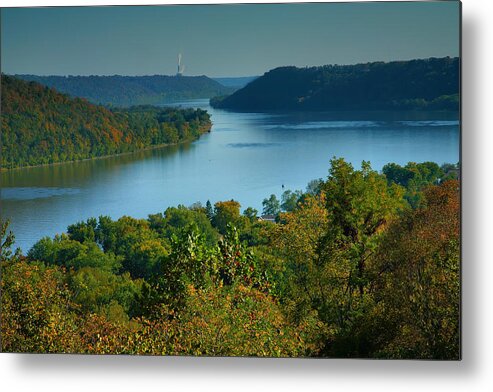 Scenic Metal Print featuring the photograph River View II by Steven Ainsworth