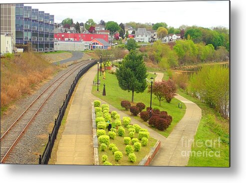 Pittston Metal Print featuring the photograph Rivers Edge Living  by Christina Verdgeline