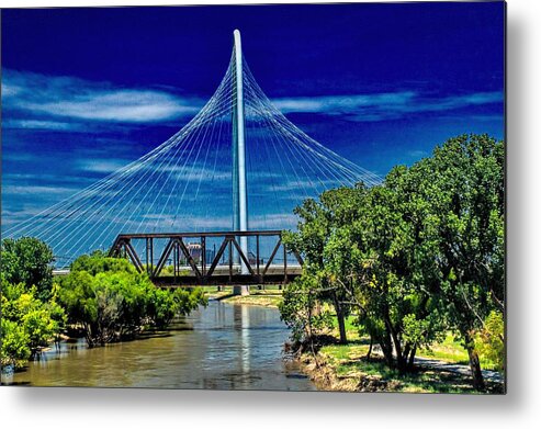 Bridge Metal Print featuring the photograph Riverview by Diana Mary Sharpton