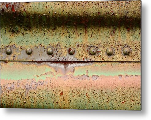 Graffiti Metal Print featuring the photograph Riveted by Kreddible Trout
