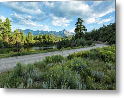 San Juan Mountains Metal Print featuring the photograph Road To Sneffels by Denise Bush