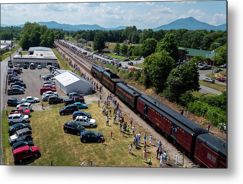 Train Metal Print featuring the photograph Roanoke Bound by Star City SkyCams