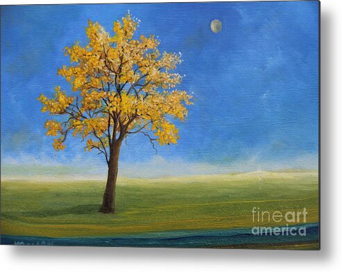 Alicia Maury Prints Metal Print featuring the painting Roble Tree by Alicia Maury