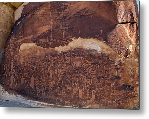 Petroglyph Panel Metal Print featuring the photograph Rochester Creek Panel by Kathleen Bishop