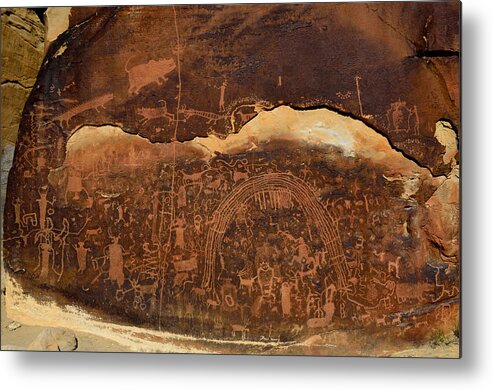 Rochester Metal Print featuring the photograph Rochester Creek Petroglyph Panel 1 by Tranquil Light Photography