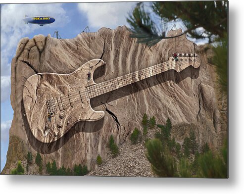 Surrealism Metal Print featuring the photograph Rock and Roll Park 2 by Mike McGlothlen