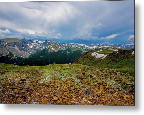 Alpine Metal Print featuring the photograph Rock Cut Overlook from Trail Ridge Road, Rocky Mountain National Park, Colorado by Tom Potter