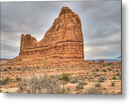Landscape Metal Print featuring the photograph Rock Formation by Brett Engle