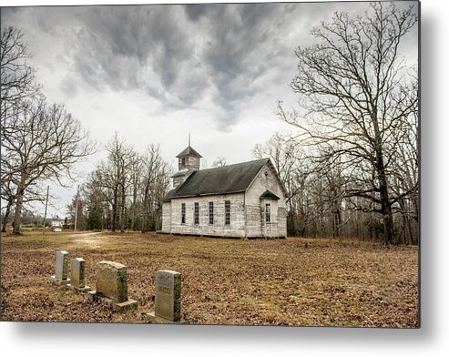 Country Church Metal Print featuring the photograph Rock Of Ages by Cynthia Wolfe