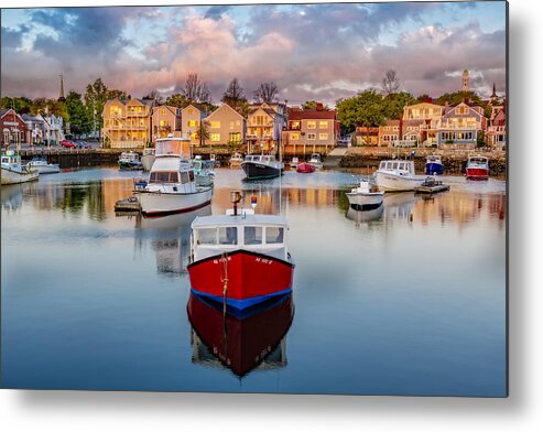 Motif No. 1 Metal Print featuring the photograph Rockport Harbor by Susan Candelario