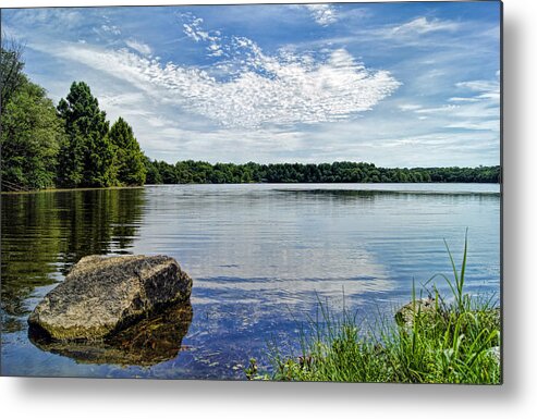 Water Metal Print featuring the photograph Rocky Fork Lake by Cricket Hackmann