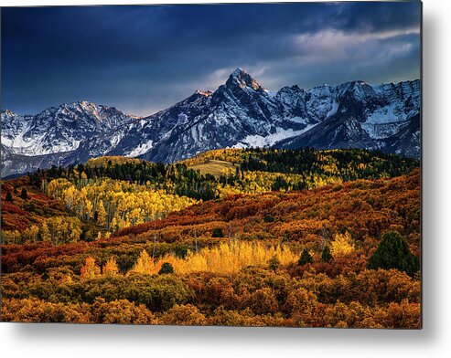 Mountain Metal Print featuring the photograph Rocky Mountain Autumn by Andrew Soundarajan