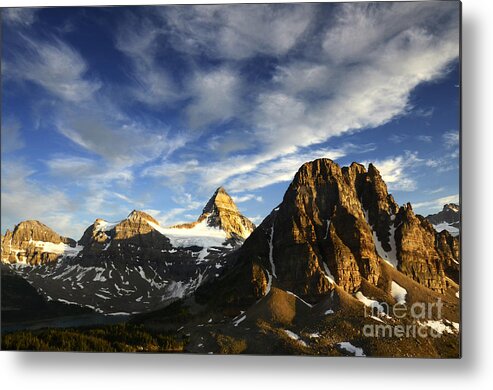 Mount Assiniboine Metal Print featuring the photograph Rocky Mountain Splendor 1 by Bob Christopher