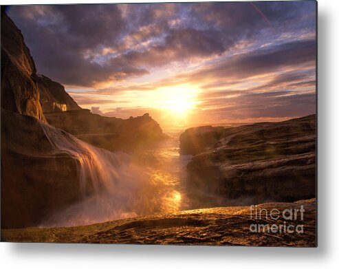 Oregon Metal Print featuring the photograph Rocky Oregon Coast 1 by Timothy Hacker