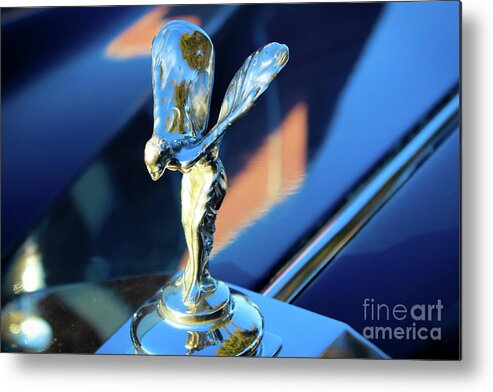 Rolls Royce Metal Print featuring the photograph Rolls Royce - The Spirit of Ecstasy by Colleen Kammerer
