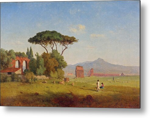 George Inness Metal Print featuring the painting Roman Campagna by George Inness