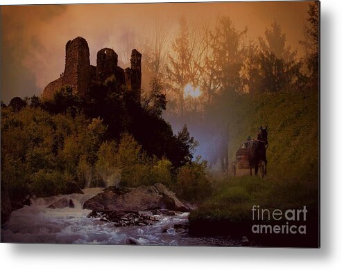 Romantic Metal Print featuring the photograph Romantic Landscape by Fabio Rossi