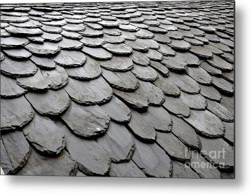 Roof Tiles Metal Print featuring the photograph Rooftiles by Sylvie Leandre