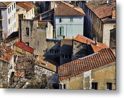 Tile Metal Print featuring the photograph Rooftops Avignon by Hugh Smith