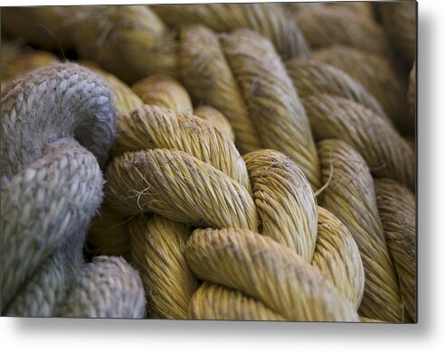 Rope Metal Print featuring the photograph Rope by Henri Irizarri