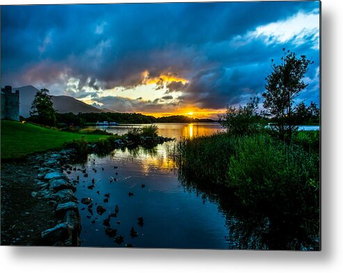 Ireland Metal Print featuring the photograph Ross Castle at Lough Leane in Ireland by Andreas Berthold