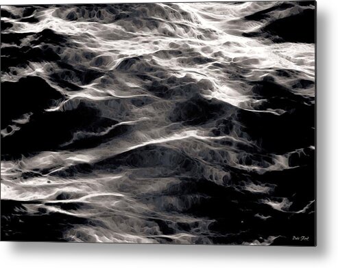 Waves Metal Print featuring the digital art Rough Waters by Dale  Ford
