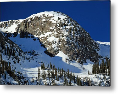 Landscape Metal Print featuring the photograph Rounded Mountain by Mary Haber