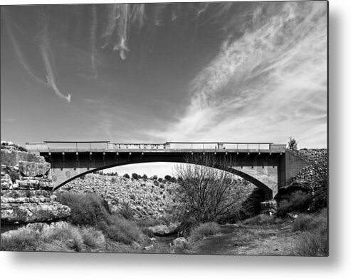 Bridge Metal Print featuring the photograph Route 66 Padre Canyon Bridge by Rick Pisio