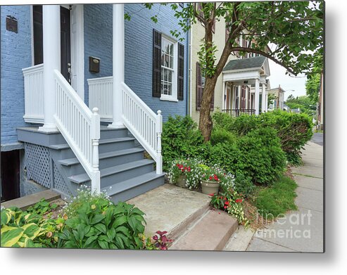 Finger Lakes Metal Print featuring the photograph Row of Historic Row Houses by Edward Fielding