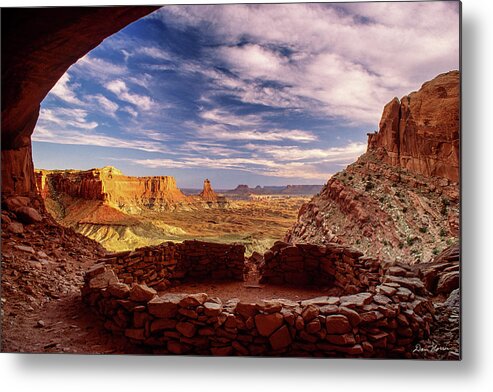 Ruin Metal Print featuring the photograph Ruin With A View by Dan Norris