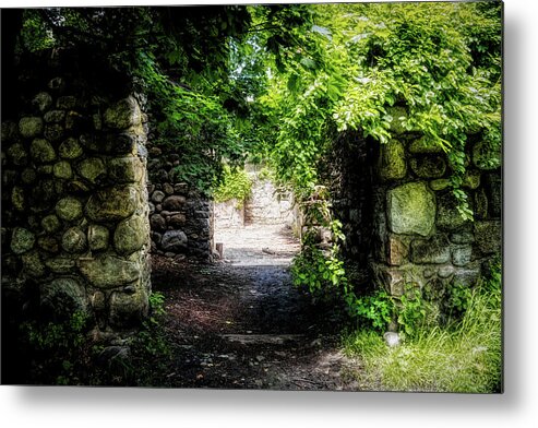 Ancient Ruins Metal Print featuring the photograph Ruins of Bancroft Castle 2 by Lilia S