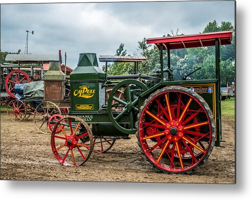 Rumley Metal Print featuring the photograph Rumley Oil Pull Tractor by Paul Freidlund