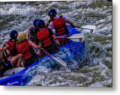 Whitewater Rafting Metal Print featuring the photograph Running the River by Dennis Baswell