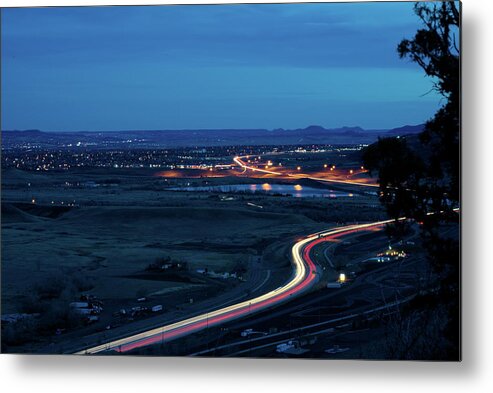 Night Metal Print featuring the photograph Rush Hour by Ivan Franklin