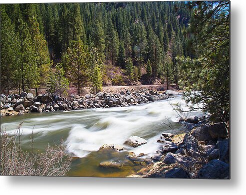 River Metal Print featuring the photograph Rushing River by Dart Humeston