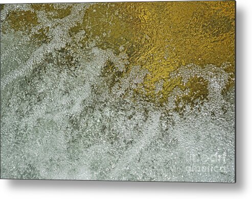  Metal Print featuring the photograph Rushing Water and Sunlight by Debbie Portwood