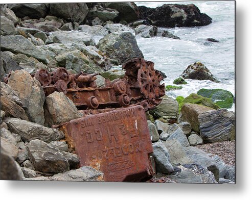 Railway Chassis Metal Print featuring the photograph Rusted In Place by Kandy Hurley
