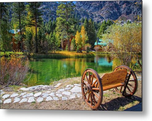Rustic Metal Print featuring the photograph Rustic Relaxation by Lynn Bauer