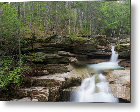 Attraction Metal Print featuring the photograph Sabbaday Falls - Kancamagus Highway, New Hampshire by Erin Paul Donovan