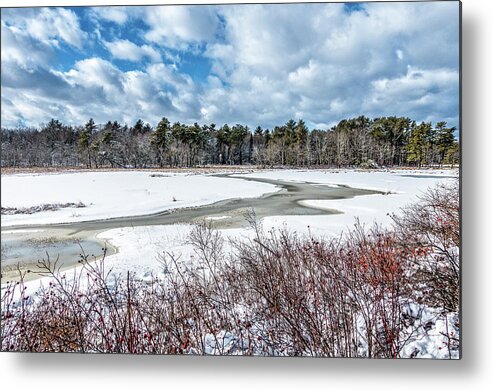 Maine Metal Print featuring the photograph Salt Marsh Meander by Gary Shepard