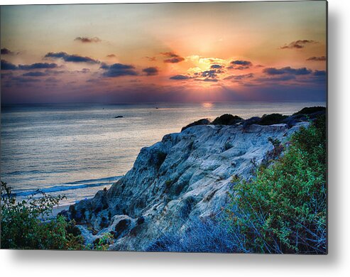 San Clemente Metal Print featuring the photograph San Clemente State Beach Sunset - California by Bruce Friedman