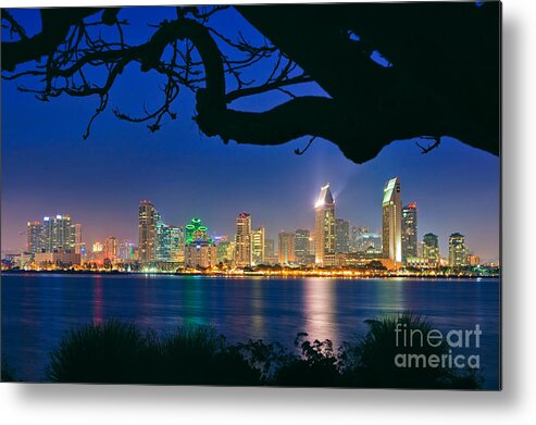 San Diego Metal Print featuring the photograph San Diego Skyline from Bay View Park in Coronado by Sam Antonio