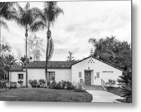 American Metal Print featuring the photograph San Diego State University Scripps Cottage by University Icons