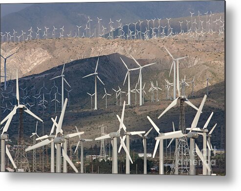 Clarence Holmes Metal Print featuring the photograph San Gorgonio Pass Wind Farm I by Clarence Holmes