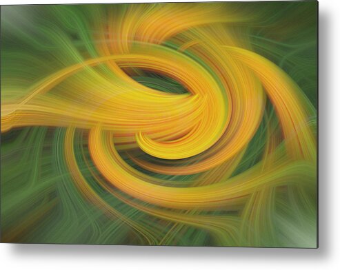 Abstract Metal Print featuring the digital art Sanction Support by Linda Phelps