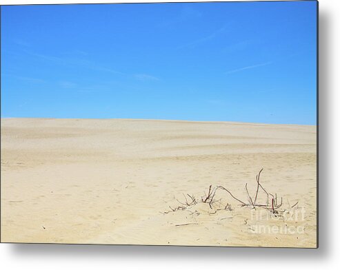 Sand And Sky Jockey Ridge Metal Print featuring the photograph Sand and Sky Jockey Ridge by Randy Steele