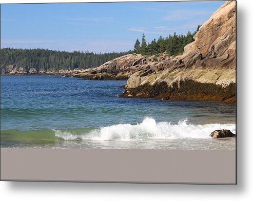 Sand Beach Metal Print featuring the photograph Sand Beach Acadia by Living Color Photography Lorraine Lynch