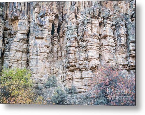 Colorado Metal Print featuring the photograph Sandstone Cliff With Columns And Pillars by Marek Uliasz