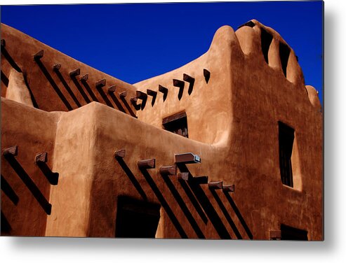 Southwest Metal Print featuring the photograph Santa Fe Adobe by Kathleen Stephens