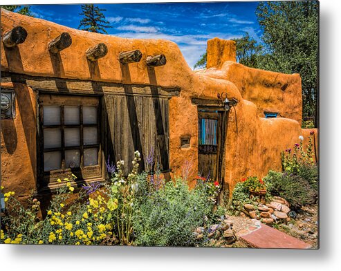 Adobe Metal Print featuring the photograph Santa Fe Classic by Paul LeSage